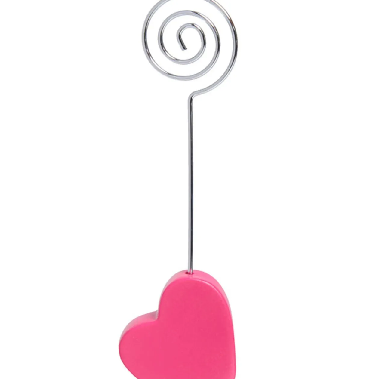 Marque place coeur rose fuchsia