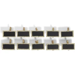 Marque place pince bois paillette