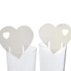 Marque verre coeur ivoire x10