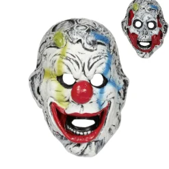 Masque adulte Halloween clown terrifiant 2 faces