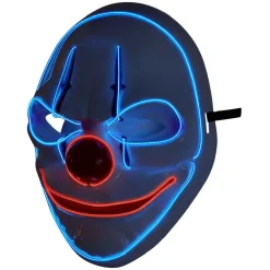Masque adulte Halloween clown LED