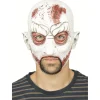 Masque adulte Halloween monstre blanc ensanglanté latex