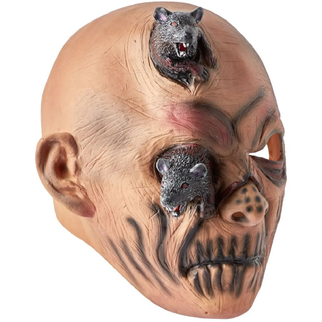 Masque adulte Halloween souris zombie en latex