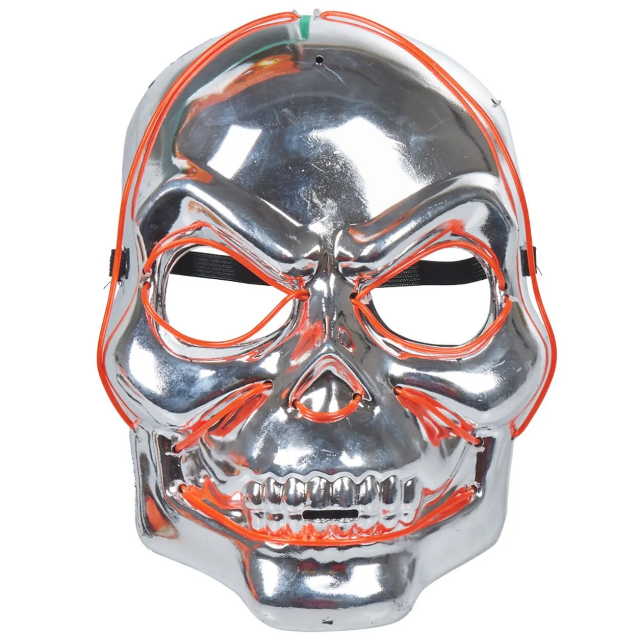 Masque crâne de fer lumineux adulte