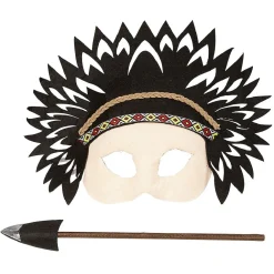 Masque d'indien avec une flèche pour enfant