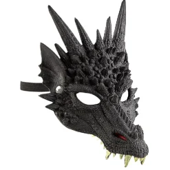 Masque enfant dragon noir