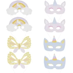 Masque fée licorne x8