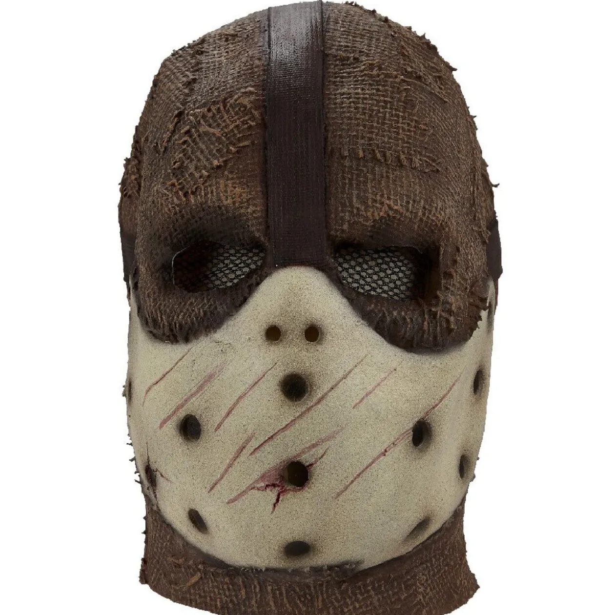 Masque horreur Halloween latex marron
