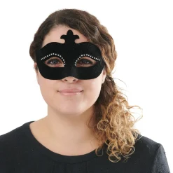 Masque loup vénitien noir