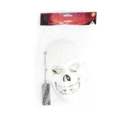 Masque squelette Halloween à LED