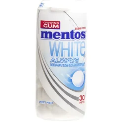 Mentos white 30 dragées sans sucre