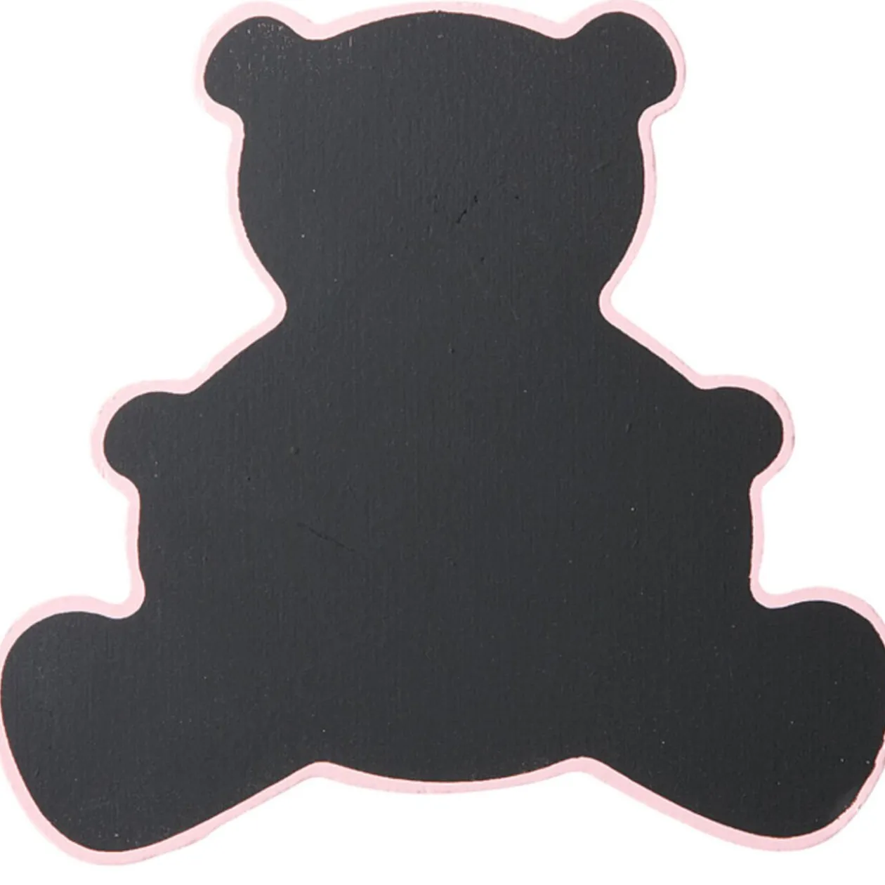 Menu chevalet ourson rose