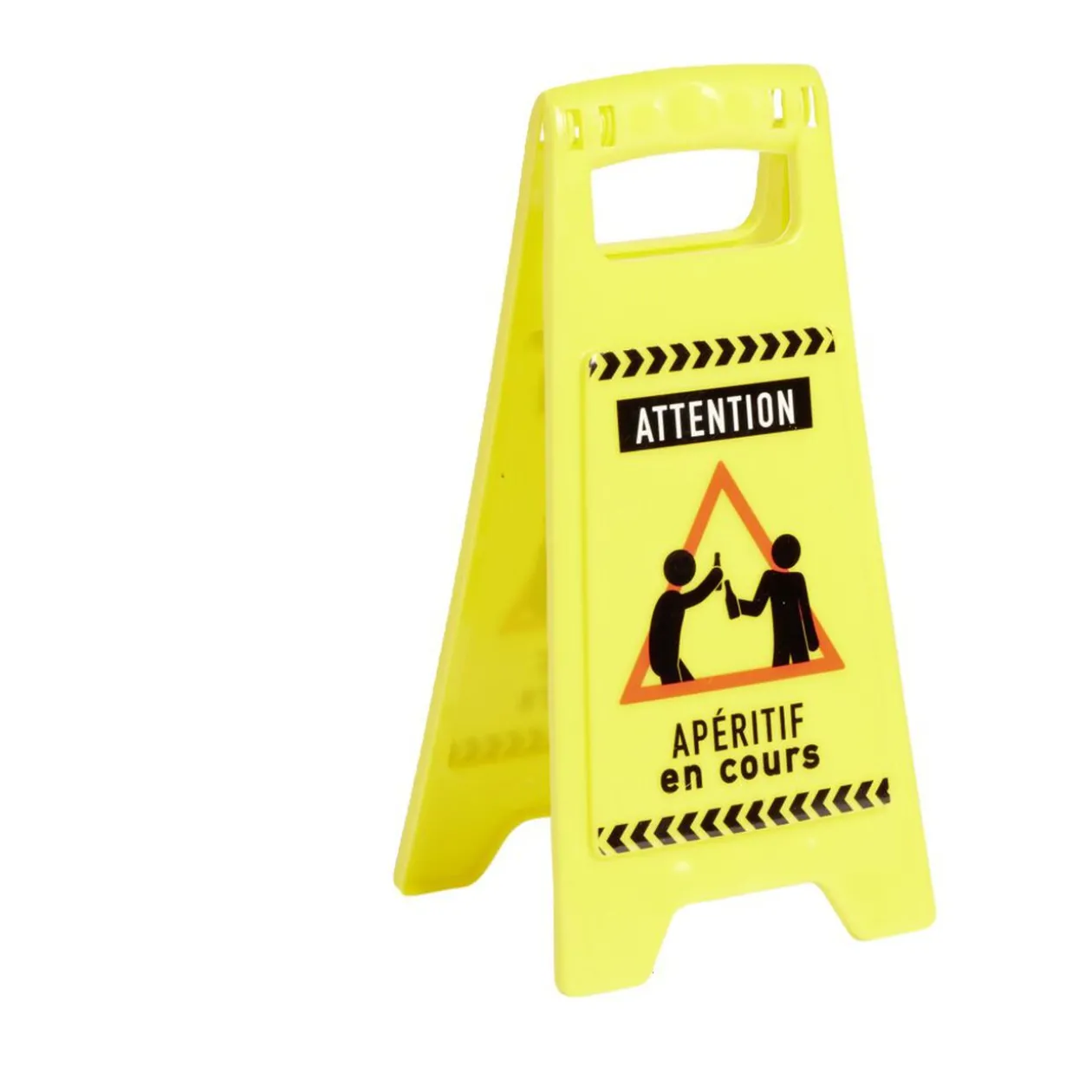 Mini panneau "Attention apéritif en cours" H24,5cm