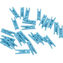 Mini pince décorative bleue turquoise x25