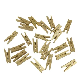 Mini pince décorative dorée x24