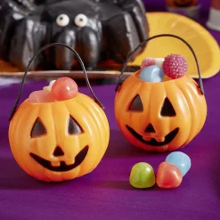 Mini seau à bonbon Halloween citrouille x6