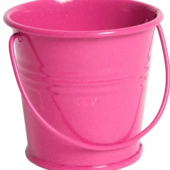 Mini seau rose fuchsia x3