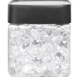 Minis diamants décoratifs blancs transparents