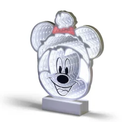 Miroir LED Disney Mickey effet infini à piles H25cm