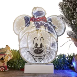 Miroir LED Disney Mickey effet infini à piles H25cm
