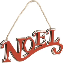 Mot Noël à suspendre mdf décoration traditionnel