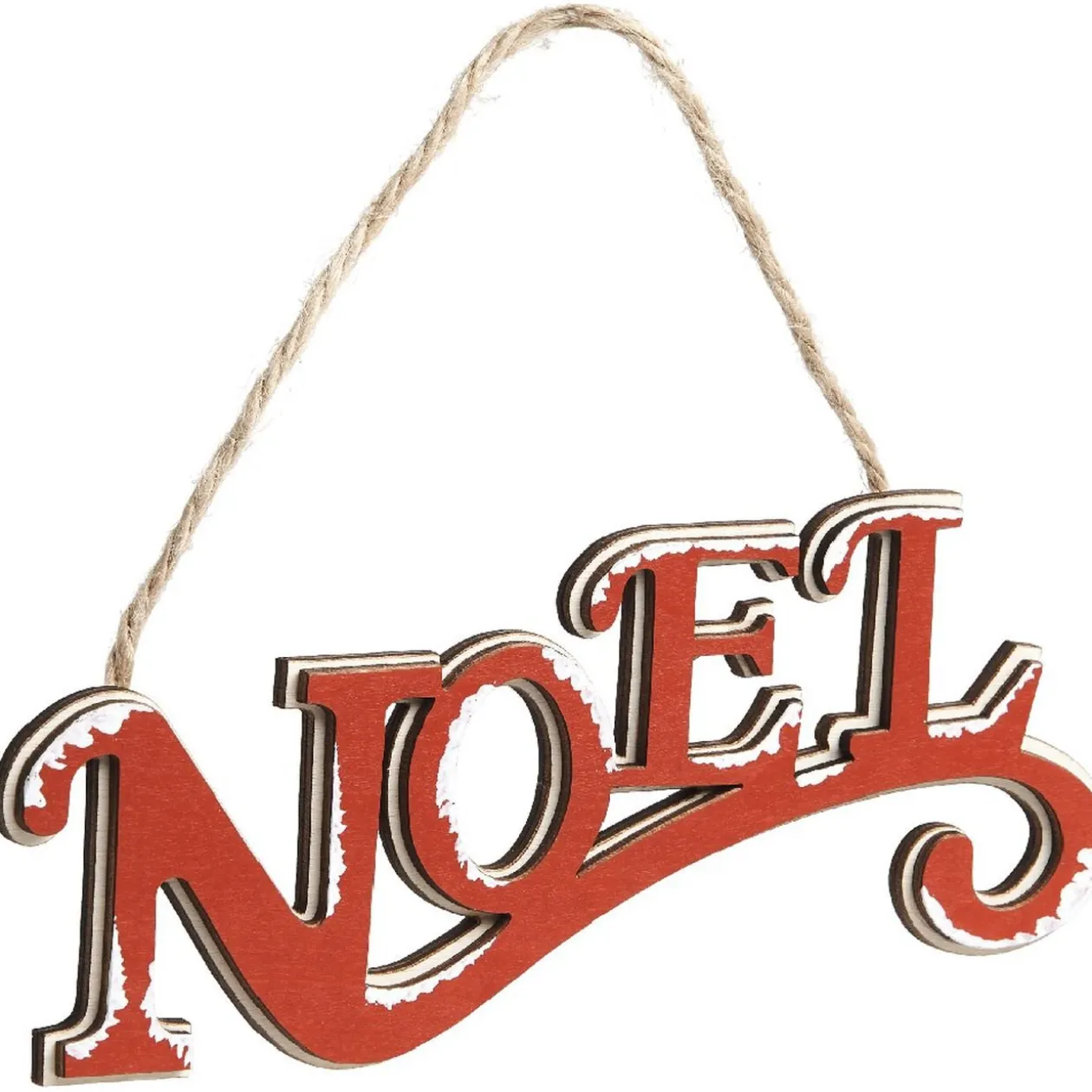 Mot Noël à suspendre mdf décoration traditionnel