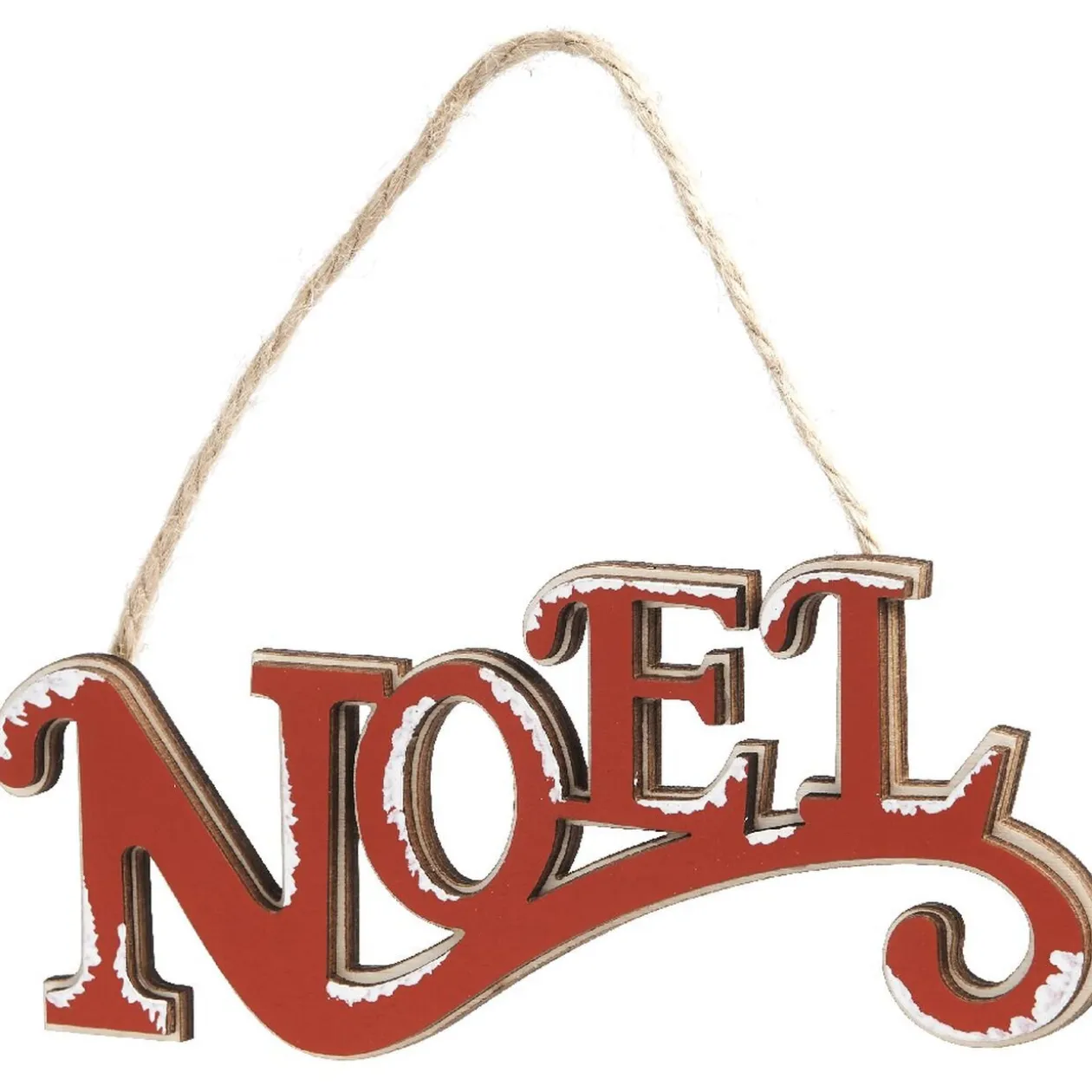 Mot Noël à suspendre mdf décoration traditionnel