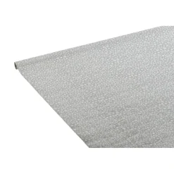 Nappe argentée motif flocons en papier