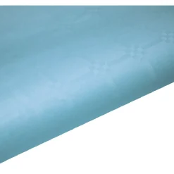 Nappe damassée bleu clair en papier 6 m