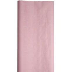 Nappe damassée en papier rose L 6 m