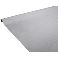 Nappe damassée gris clair en papier 6 m