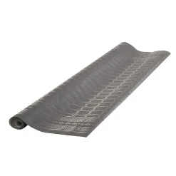 Nappe damassée gris foncé en papier 6 m