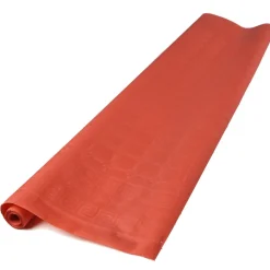Nappe damassée rouge en papier 6 m