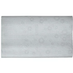 Nappe de Noël pliée argentée