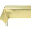 Nappe en papier chromé doré
