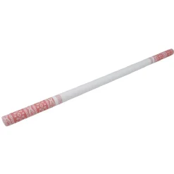 Nappe en papier gaufré motif Noël blanc et rouge