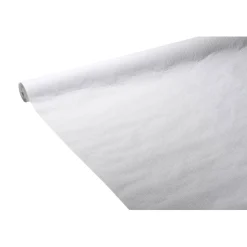 Nappe en papier gaufré uni blanc 25 m
