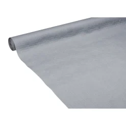 Nappe en papier gaufré uni gris 25 m
