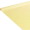 Nappe en papier motif géométrique blanc et jaune 1,20x6m