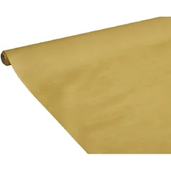 Nappe en papier voie sèche effet tissu doré 5 m