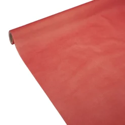 Nappe en papier voie sèche effet tissu rouge 4 m