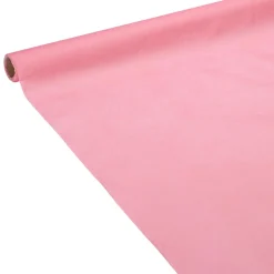 Nappe en papier voie sèche effet tissu rose L 4 m