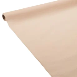 Nappe en papier voie sèche effet tissu blanc lin 4 m