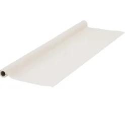 Nappe en papier voie sèche effet tissu blanc lin 4 m