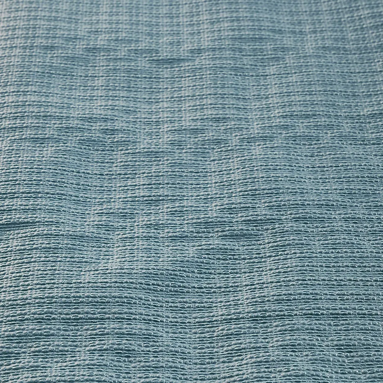 Nappe gauffrée bleu canard en papier 20 m