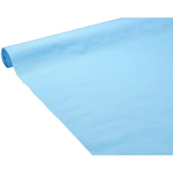Nappe gauffrée bleu clair en papier 20 m