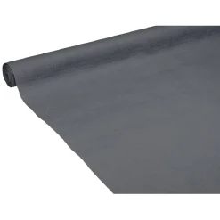 Nappe gauffrée gris foncé en papier 20 m