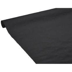 Nappe gauffrée noire en papier 20m