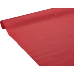 Nappe gauffrée rouge en papier 20 m