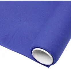 Nappe rectangulaire jetable Airlaid bleu 120x400 cm